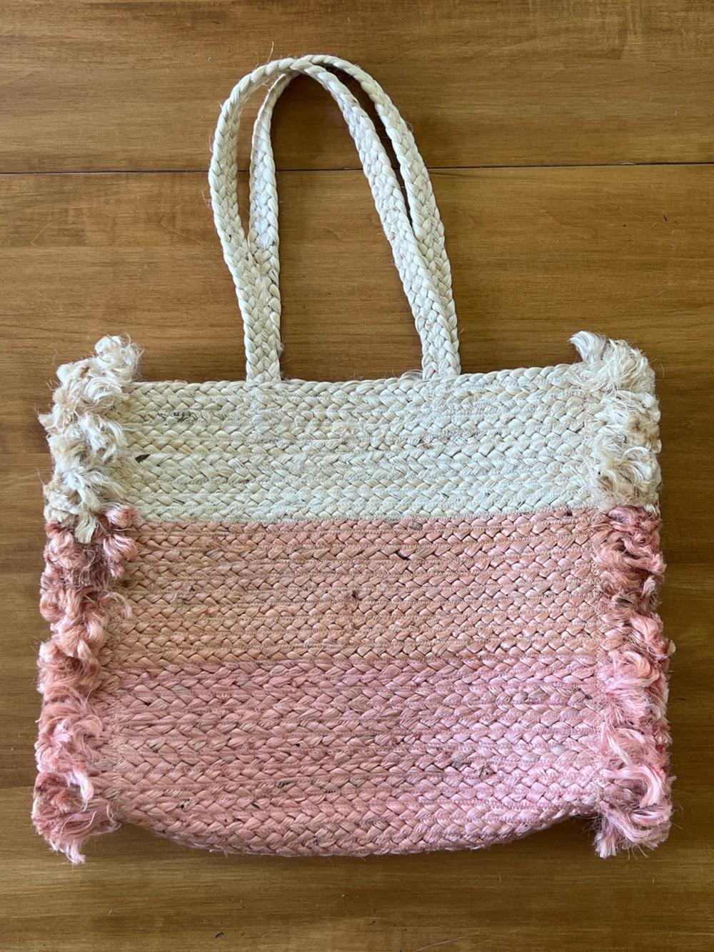 Shiraleah Chiara Ombré Jute Tote Bag